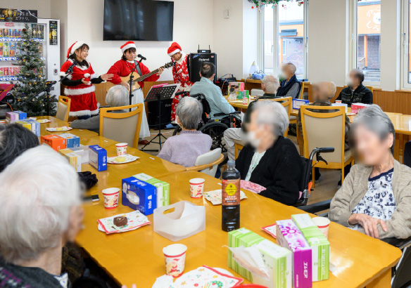クリスマス音楽パーティの様子